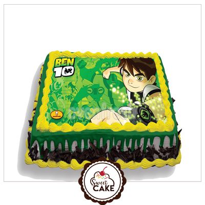 Order Ben 10 Eggless Photo Cake Online Delivery Kanpur Gifts