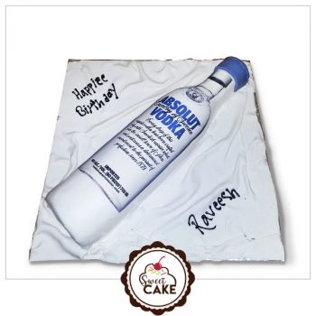 Absoult Vodka Photo Cake 