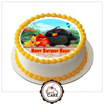 Angry Bird Photo Cake