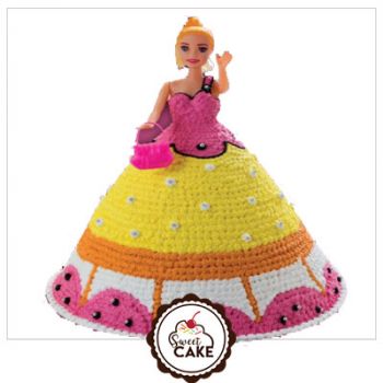 Barbie Doll Cake 