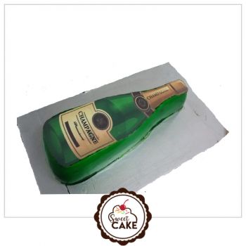 Champagne Photo Cake