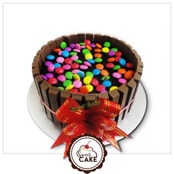 Kitkat Jems Cake