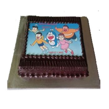 Chocolate Doramon Photo Cake