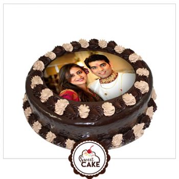 Chocolate Photo Cake 