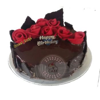 Chocolate Red Rose Cake