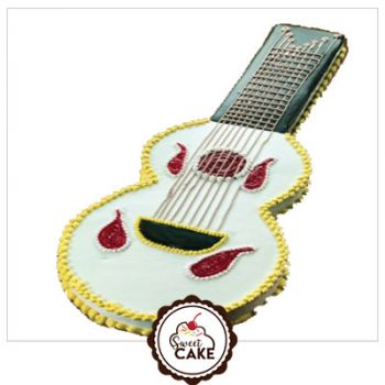 Guitar shaped cake