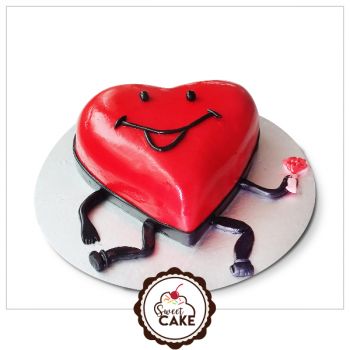  Love proposed Fondant cake